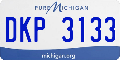 MI license plate DKP3133