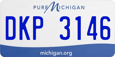 MI license plate DKP3146