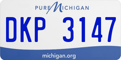 MI license plate DKP3147