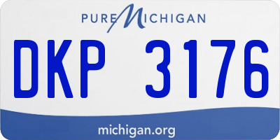 MI license plate DKP3176