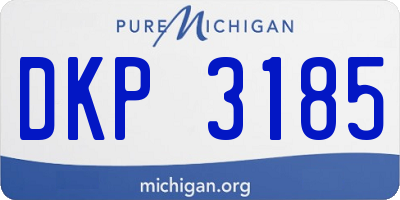 MI license plate DKP3185