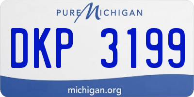 MI license plate DKP3199
