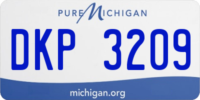 MI license plate DKP3209