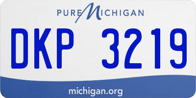MI license plate DKP3219
