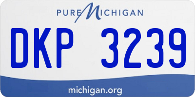 MI license plate DKP3239