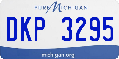 MI license plate DKP3295