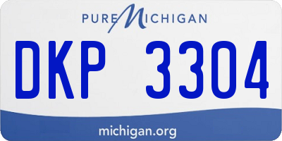 MI license plate DKP3304
