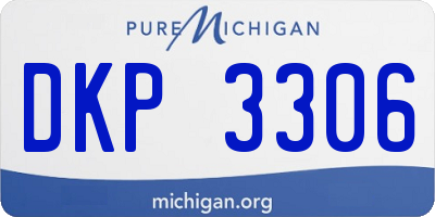 MI license plate DKP3306