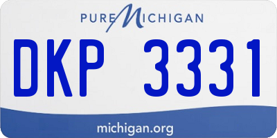 MI license plate DKP3331