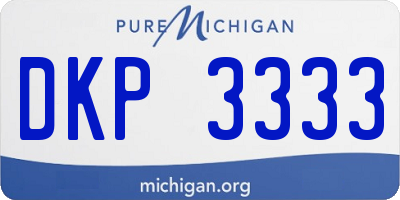 MI license plate DKP3333