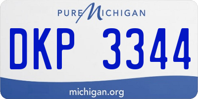 MI license plate DKP3344