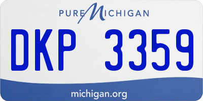 MI license plate DKP3359