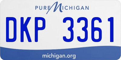 MI license plate DKP3361