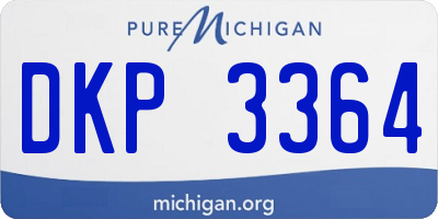 MI license plate DKP3364