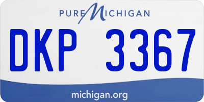 MI license plate DKP3367