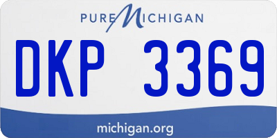 MI license plate DKP3369