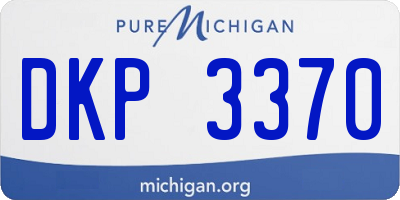 MI license plate DKP3370