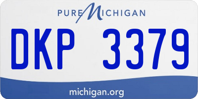 MI license plate DKP3379