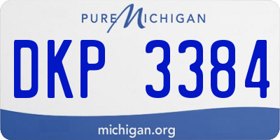 MI license plate DKP3384