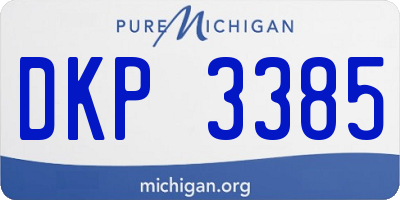 MI license plate DKP3385