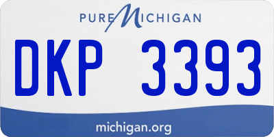 MI license plate DKP3393