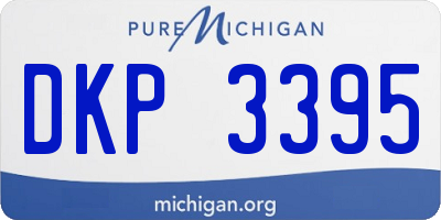 MI license plate DKP3395
