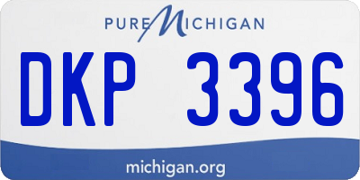 MI license plate DKP3396