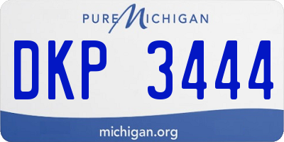 MI license plate DKP3444