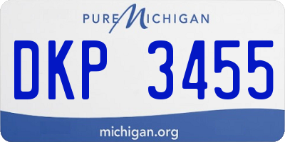MI license plate DKP3455