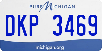 MI license plate DKP3469