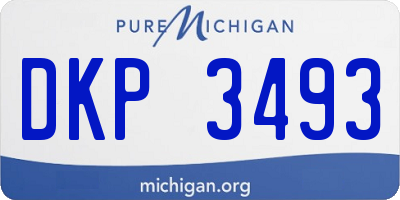 MI license plate DKP3493