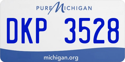 MI license plate DKP3528