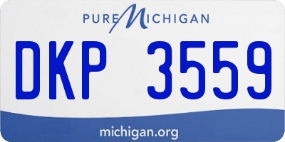 MI license plate DKP3559