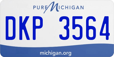 MI license plate DKP3564
