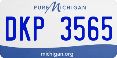 MI license plate DKP3565