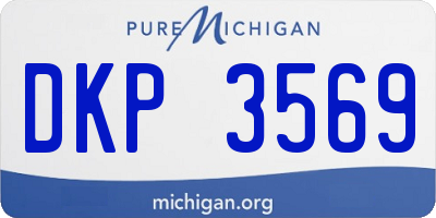 MI license plate DKP3569