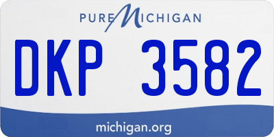 MI license plate DKP3582