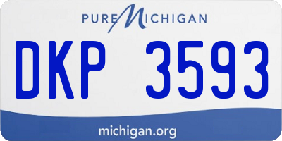 MI license plate DKP3593