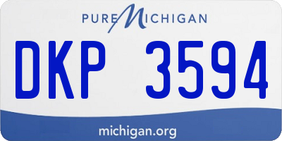 MI license plate DKP3594