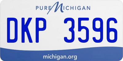 MI license plate DKP3596
