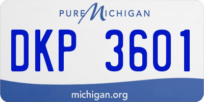 MI license plate DKP3601