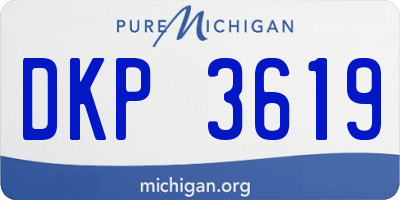 MI license plate DKP3619