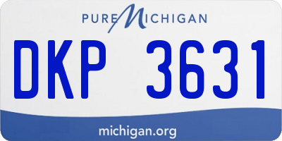 MI license plate DKP3631