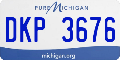 MI license plate DKP3676