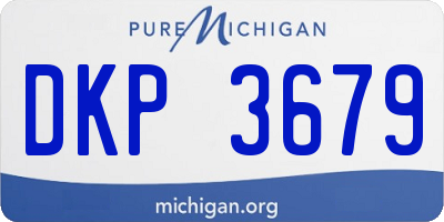 MI license plate DKP3679