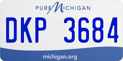 MI license plate DKP3684