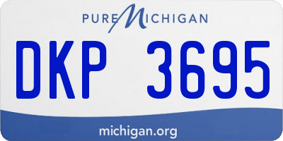 MI license plate DKP3695