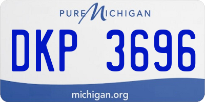 MI license plate DKP3696