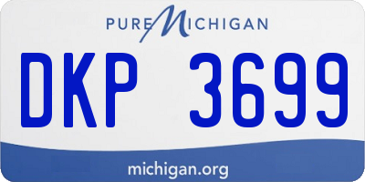 MI license plate DKP3699