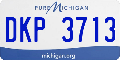 MI license plate DKP3713